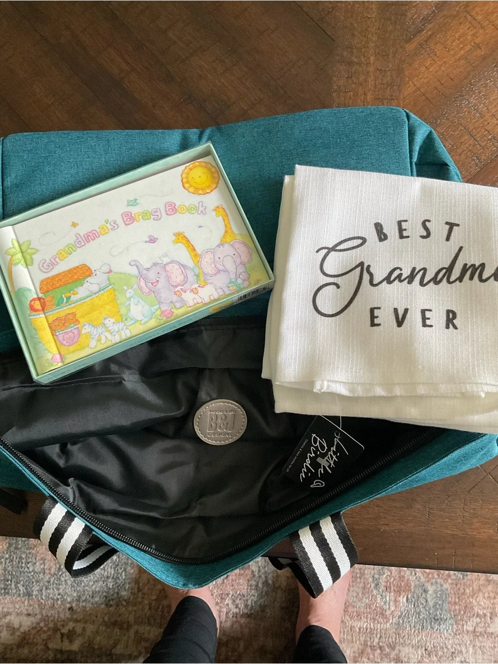 NWT Grandma Gift Bundle - tote bag, tea towel, brag book